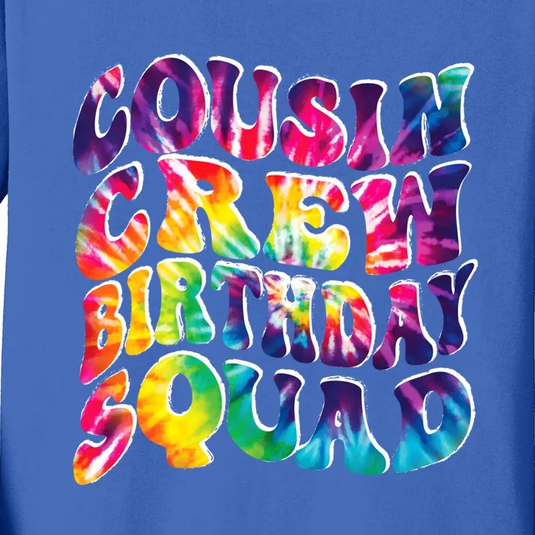 Cousin Crew Birthday Squad Of Family Party Team Cousin Crew Funny Gift Kids Long Sleeve Shirt