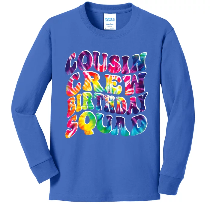 Cousin Crew Birthday Squad Of Family Party Team Cousin Crew Funny Gift Kids Long Sleeve Shirt