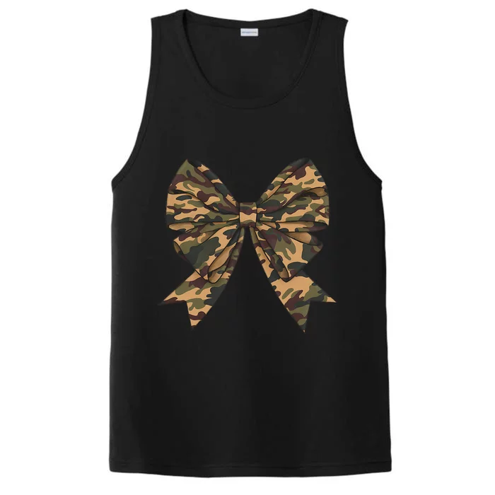 Camo Coquette Bow Duck Hunting Hunter Performance Tank