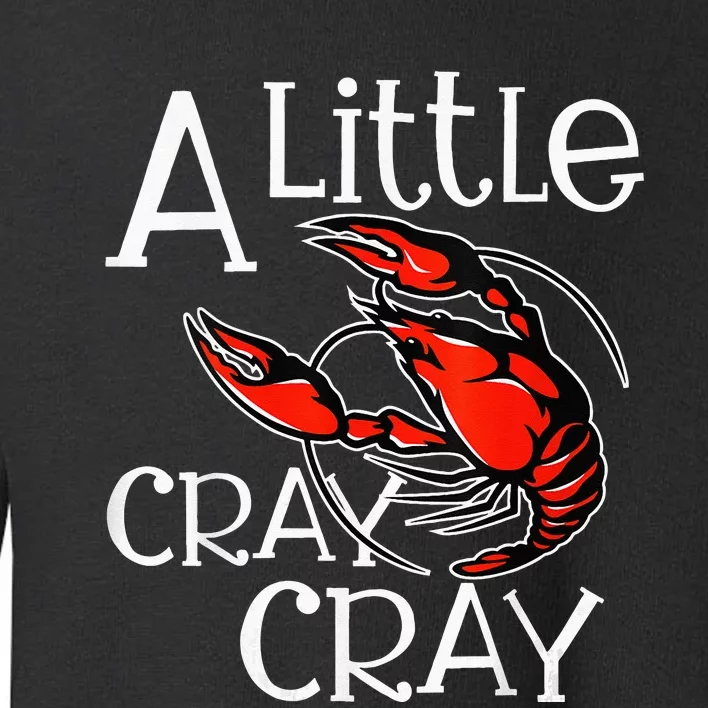 Cajun Crawfish Boil Party A Little Cray Mardi Gras Southern Toddler Sweatshirt