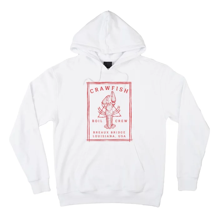 Crawfish Crew Breaux Bridge Retro Cajun Seafood Hoodie