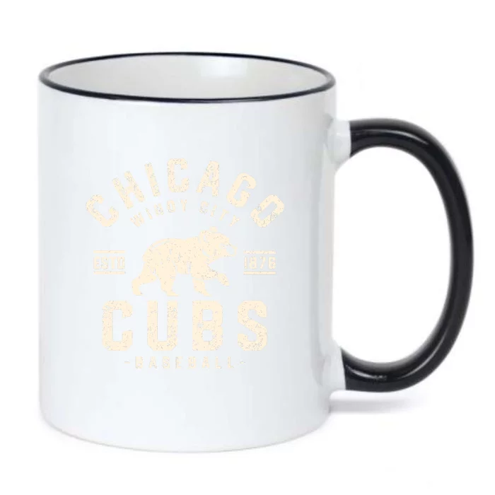 Cubs Chicago Baseball Lover Black Color Changing Mug