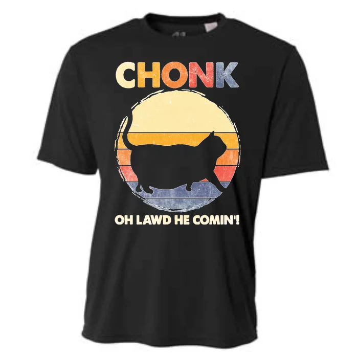 Chonk Cat Big Meme Funny Retro Style Intage Cats Memes Cooling Performance Crew T-Shirt