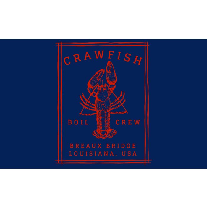 Crawfish Crew Breaux Bridge Retro Cajun Seafood Bumper Sticker