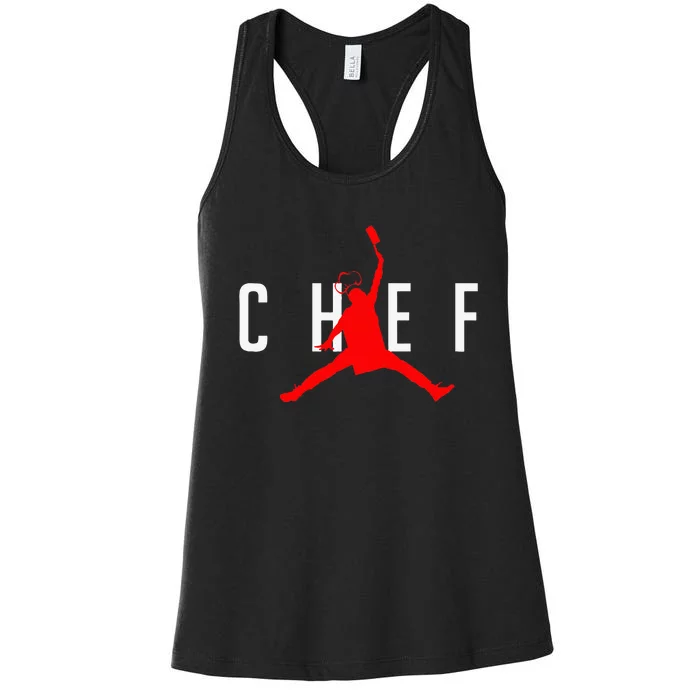 Chef Cook BBQ Funny Tee Cool Cooking Love Perfect Gift Idea Women's Racerback Tank