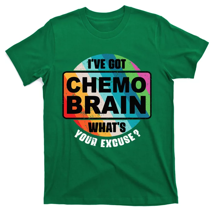 Cancer Chemo Brain Retro Awareness T-Shirt