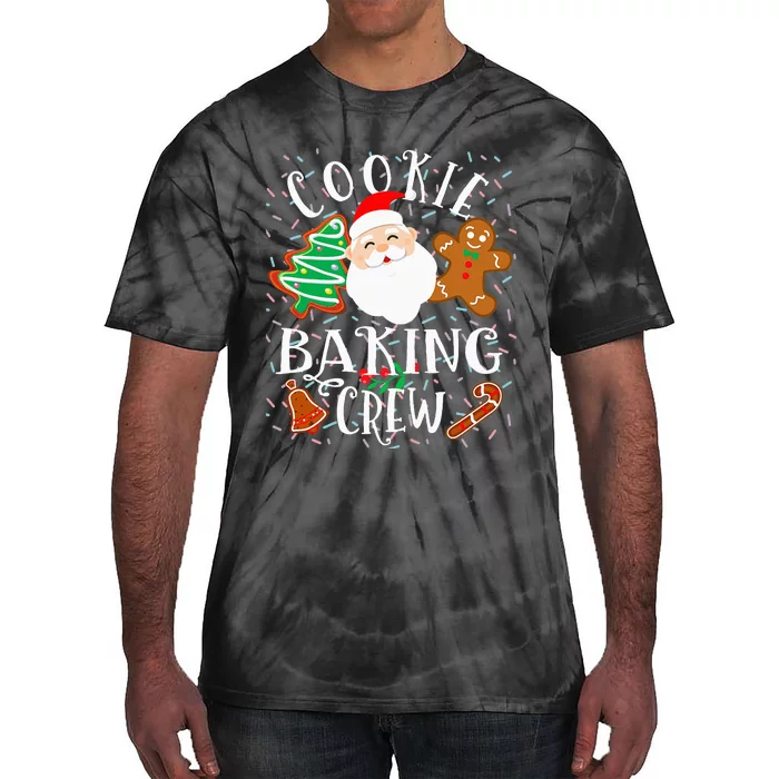 Christmas Cookie Baking Crew Cookie Crew Family Christmas Tie-Dye T-Shirt