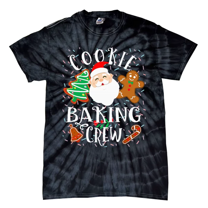 Christmas Cookie Baking Crew Cookie Crew Family Christmas Tie-Dye T-Shirt