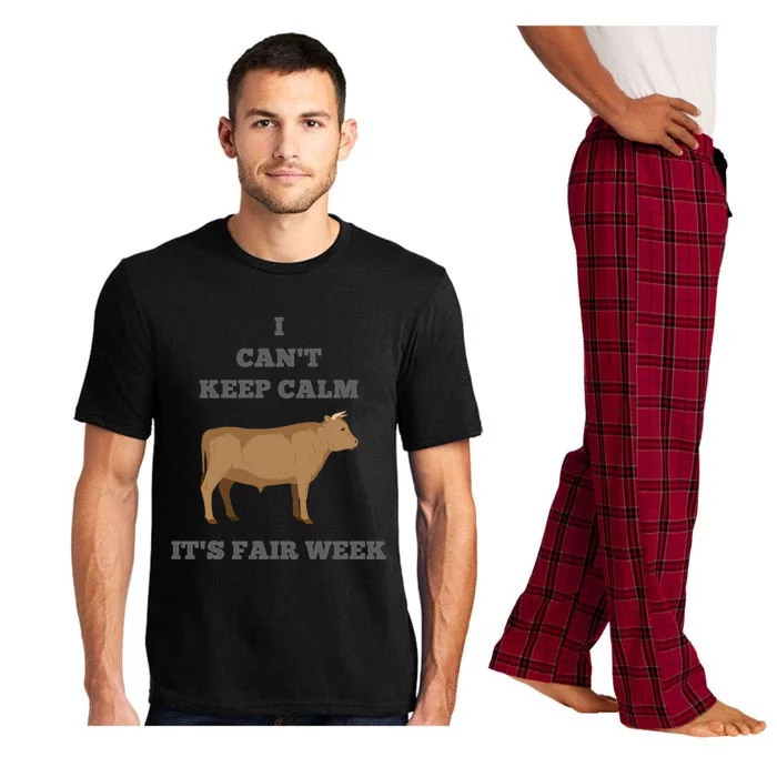 Cattle Cow Bull I Can't Keep Calm Country State Fair Week Cute Gift Pajama Set