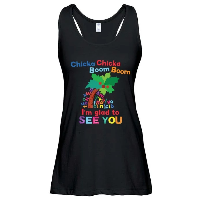 Chicka Chicka Boom Boom Im Glad To See You Ladies Essential Flowy Tank