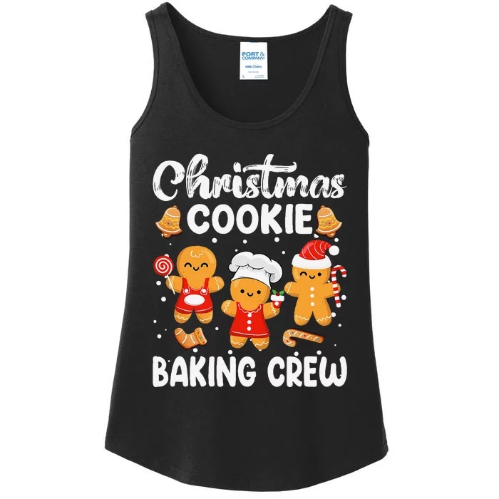 Christmas Cookie Baking Crew Xmas Cookie Exchange Santa Ladies Essential Tank