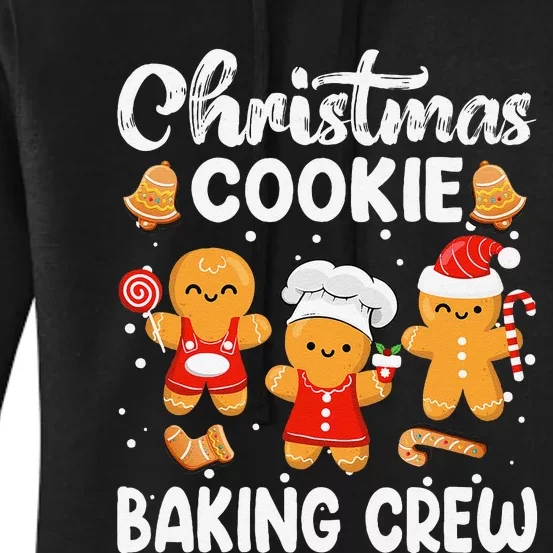 Christmas Cookie Baking Crew Xmas Cookie Exchange Santa Women's Pullover Hoodie