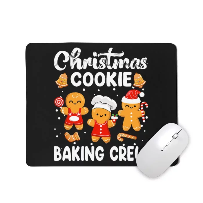 Christmas Cookie Baking Crew Xmas Cookie Exchange Santa Mousepad