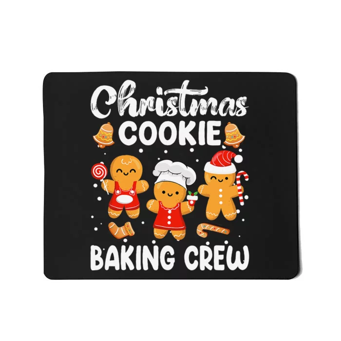 Christmas Cookie Baking Crew Xmas Cookie Exchange Santa Mousepad