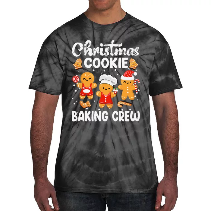 Christmas Cookie Baking Crew Xmas Cookie Exchange Santa Tie-Dye T-Shirt