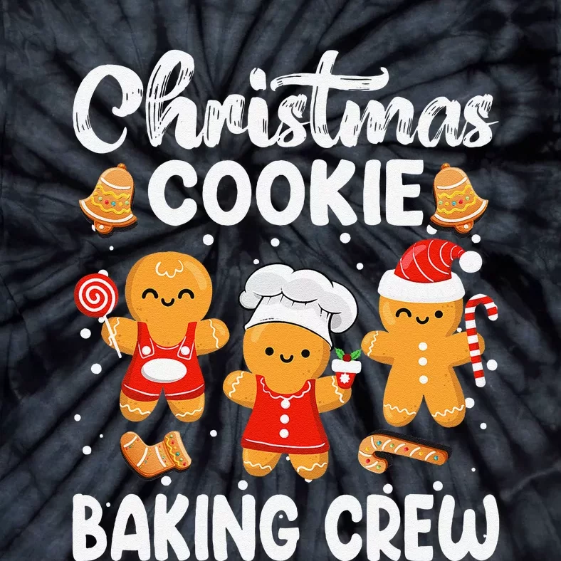 Christmas Cookie Baking Crew Xmas Cookie Exchange Santa Tie-Dye T-Shirt