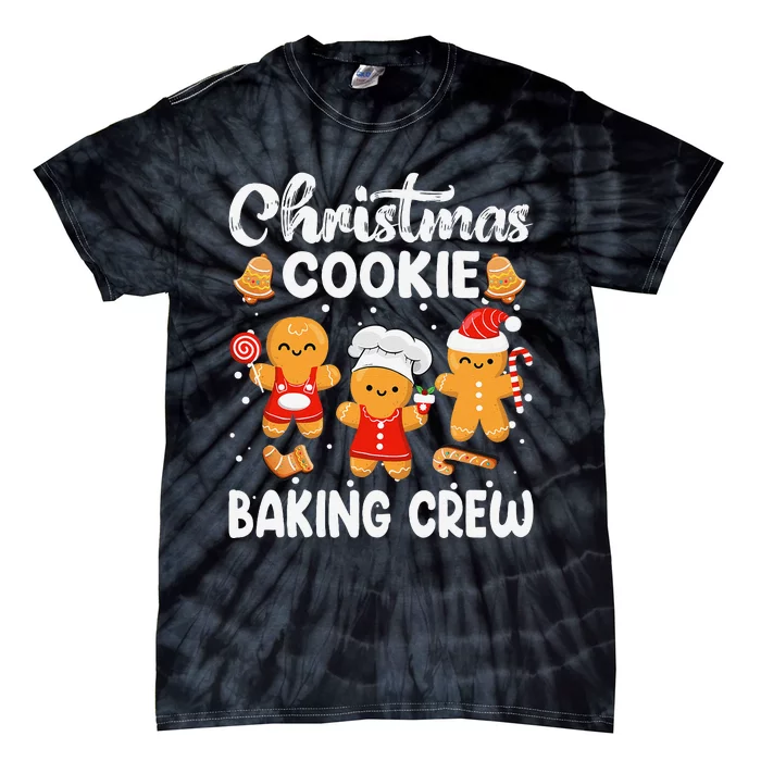 Christmas Cookie Baking Crew Xmas Cookie Exchange Santa Tie-Dye T-Shirt