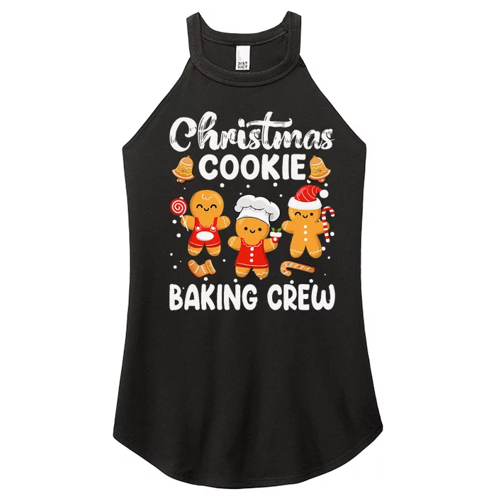 Christmas Cookie Baking Crew Xmas Cookie Exchange Santa Women’s Perfect Tri Rocker Tank