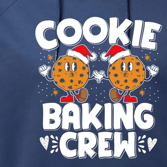 Christmas Cookie Baking Crew Xmas Cookie Exchange Santa Cool Gift Performance Fleece Hoodie