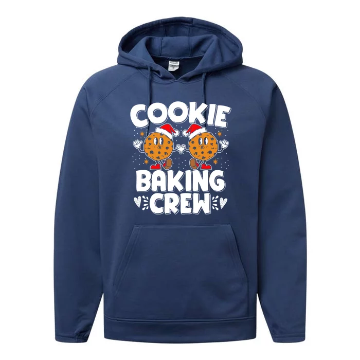 Christmas Cookie Baking Crew Xmas Cookie Exchange Santa Cool Gift Performance Fleece Hoodie