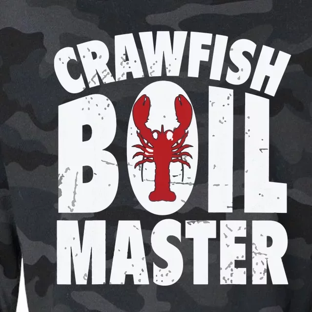 Cool Crawfish Boil For Men Women Crawfish Seafood Chef Cropped Pullover Crew