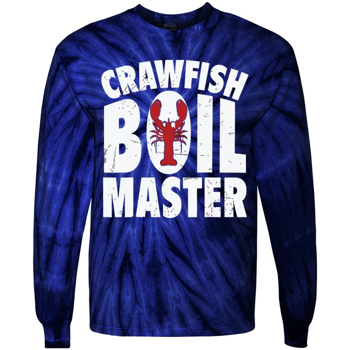 Cool Crawfish Boil For Men Women Crawfish Seafood Chef Tie-Dye Long Sleeve Shirt