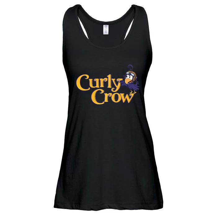 Curly Crow Balloon Book Character Ladies Essential Flowy Tank