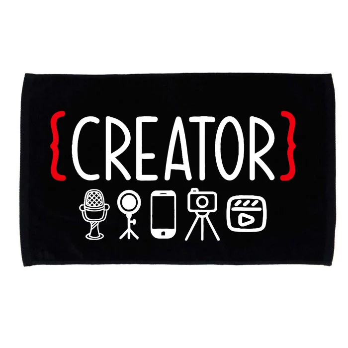 Content Creator blogger vlogger influencer Creator Microfiber Hand Towel