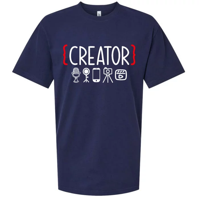 Content Creator blogger vlogger influencer Creator Sueded Cloud Jersey T-Shirt