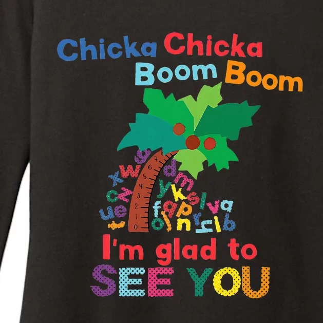 Chicka Chicka Boom Boom IM Glad To See You Womens CVC Long Sleeve Shirt