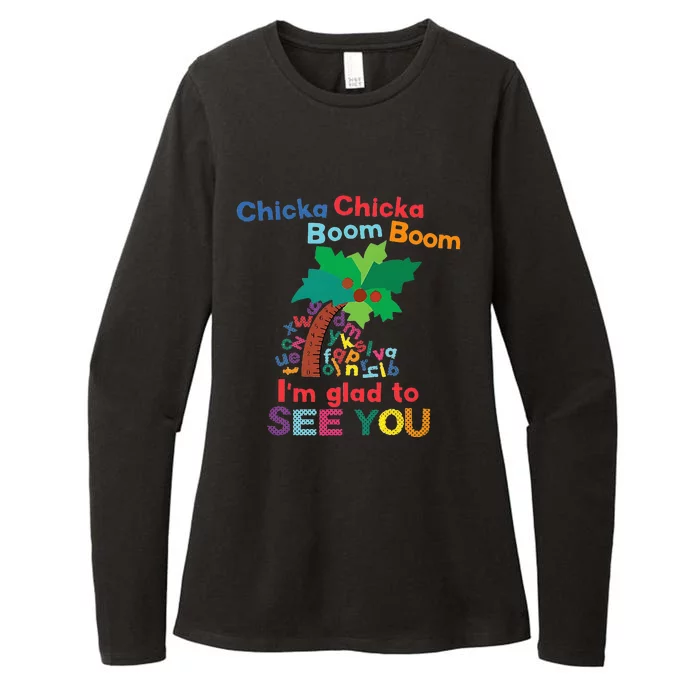 Chicka Chicka Boom Boom IM Glad To See You Womens CVC Long Sleeve Shirt