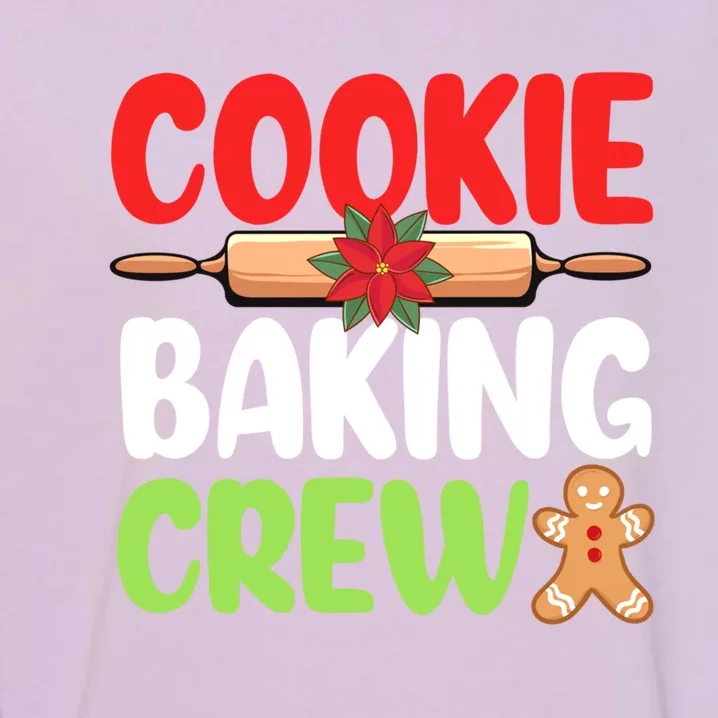 Christmas Cookie Baking Crew Xmas Cookie Exchange Santa Gift Garment-Dyed Sweatshirt