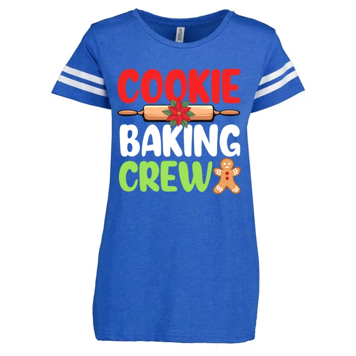 Christmas Cookie Baking Crew Xmas Cookie Exchange Santa Gift Enza Ladies Jersey Football T-Shirt