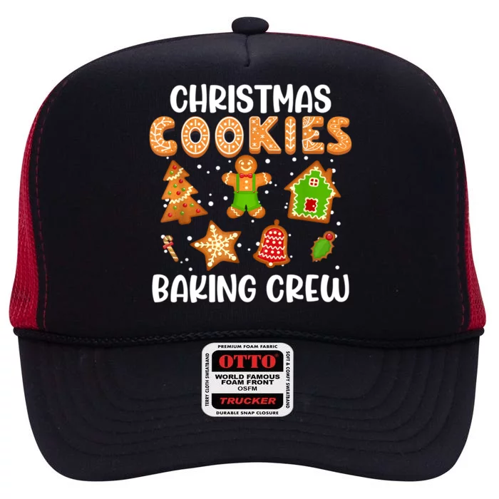 Christmas Cookie Baking Crew Xmas Cookie Exchange Santa Gift High Crown Mesh Trucker Hat