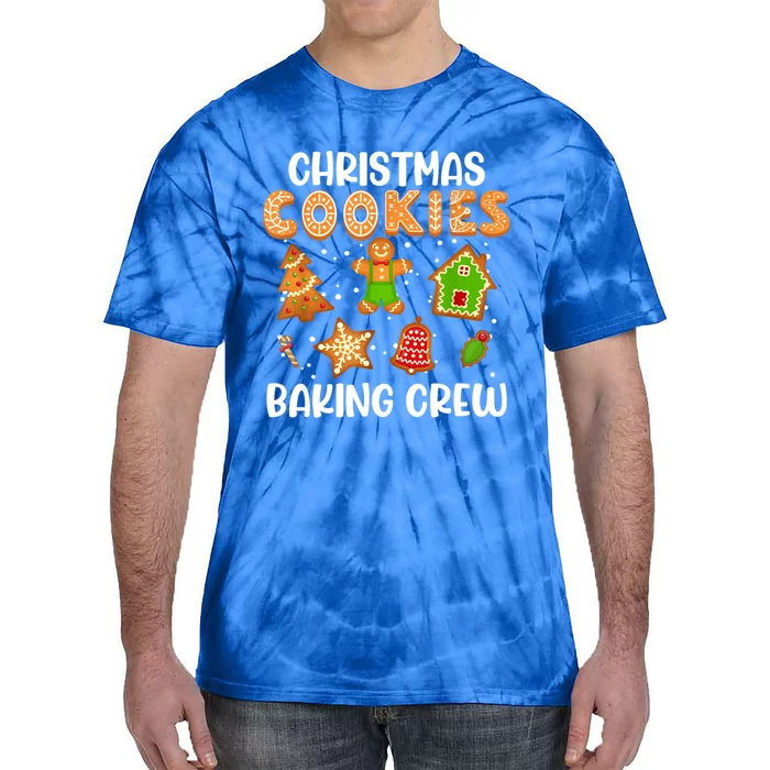 Christmas Cookie Baking Crew Xmas Cookie Exchange Santa Gift Tie-Dye T-Shirt