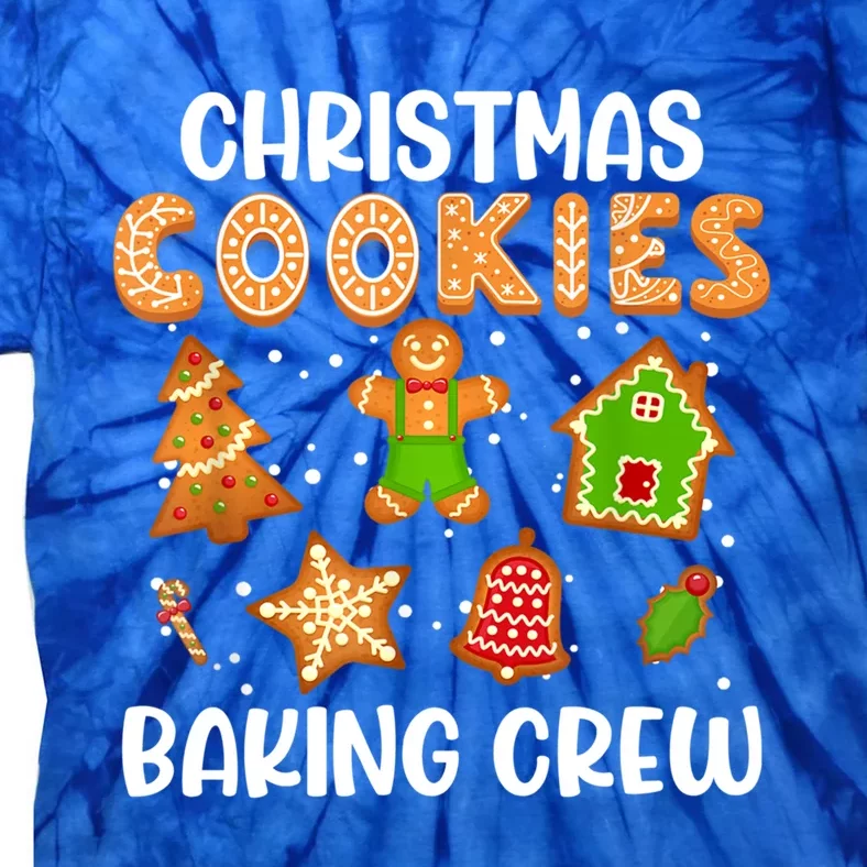 Christmas Cookie Baking Crew Xmas Cookie Exchange Santa Gift Tie-Dye T-Shirt