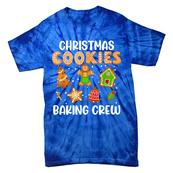 Christmas Cookie Baking Crew Xmas Cookie Exchange Santa Gift Tie-Dye T-Shirt