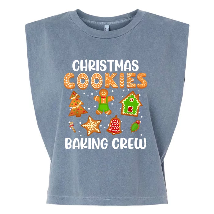 Christmas Cookie Baking Crew Xmas Cookie Exchange Santa Gift Garment-Dyed Women's Muscle Tee