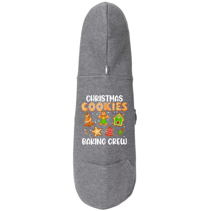 Christmas Cookie Baking Crew Xmas Cookie Exchange Santa Gift Doggie 3-End Fleece Hoodie