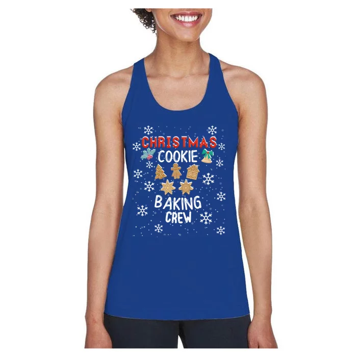 Christmas Cookie Baking Crew Xmas Cookie Exchange Santa Meaningful Gift Women's Racerback Tank