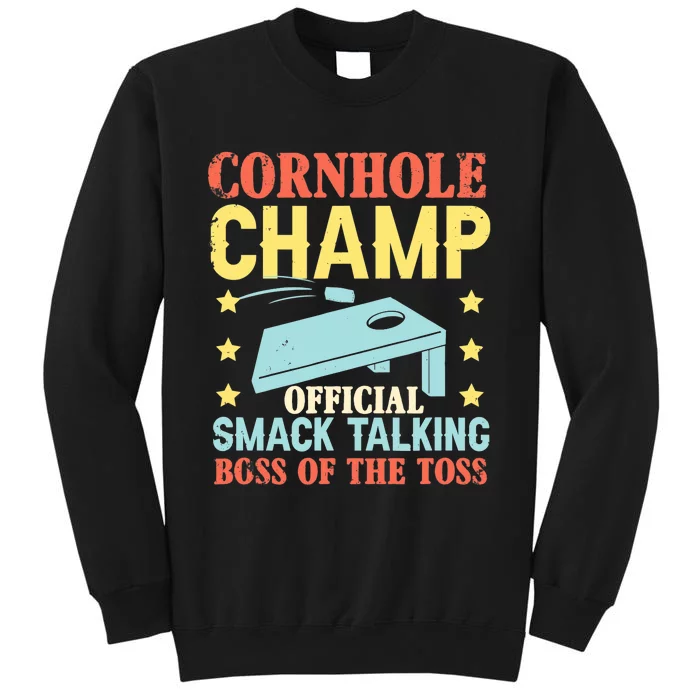 Cornhole Champ Bean Bag Toss Player Tall Sweatshirt