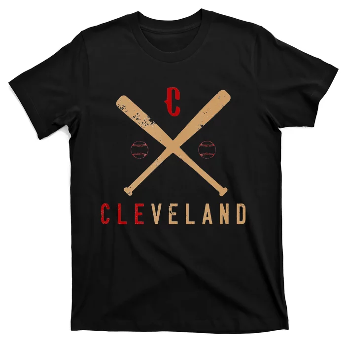 Cleveland Cle Baseball Vintage Distressed T-Shirt