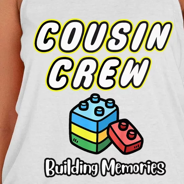 Cousin Crew Building Memories Women's Knotted Racerback Tank