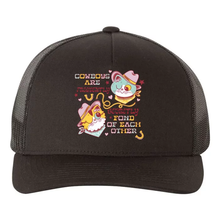 Cowboy Cats By Pinkgabbercat Yupoong Adult 5-Panel Trucker Hat