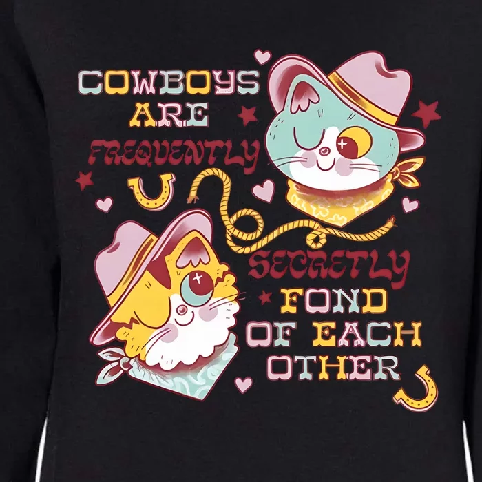 Cowboy Cats By Pinkgabbercat Womens California Wash Sweatshirt