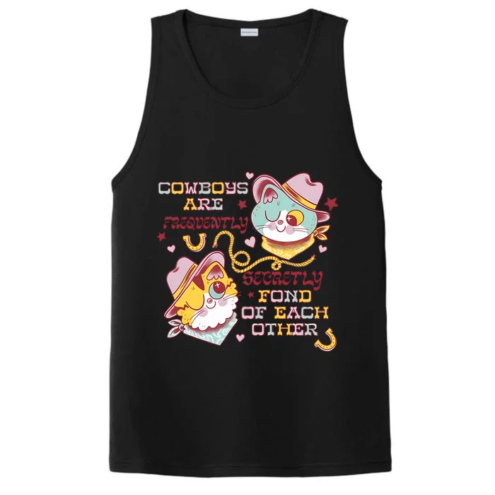 Cowboy Cats By Pinkgabbercat Performance Tank