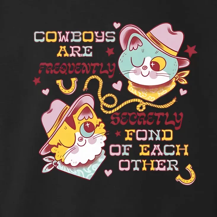 Cowboy Cats By Pinkgabbercat Toddler Hoodie