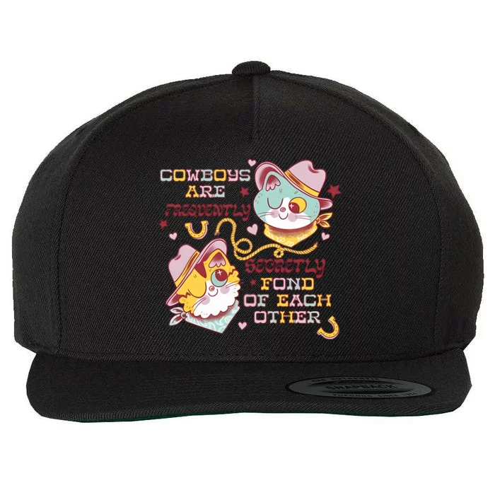 Cowboy Cats By Pinkgabbercat Wool Snapback Cap