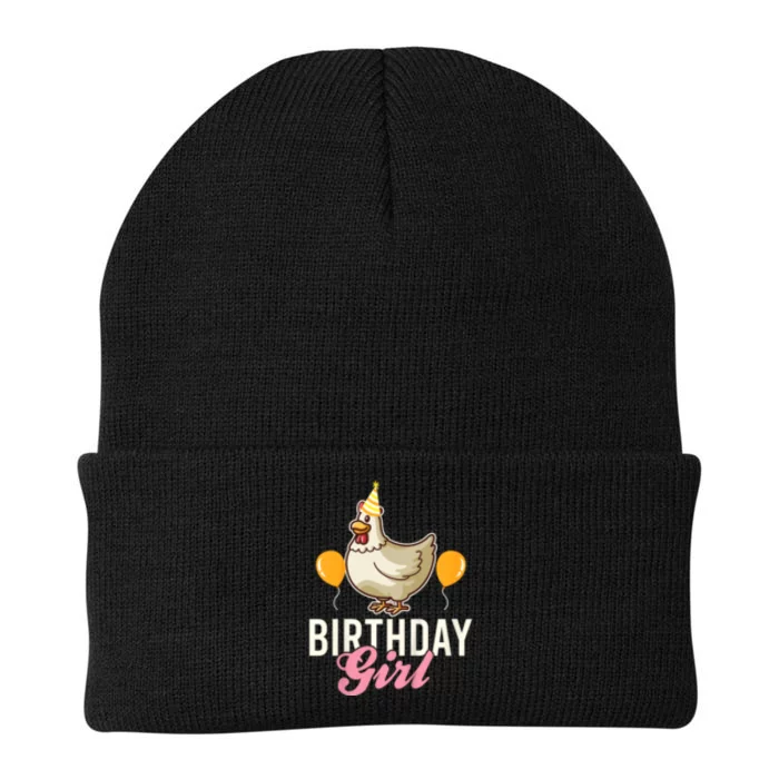 Cute Chicken Birthday Girl Knit Cap Winter Beanie