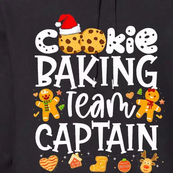 Christmas Cookie Baking Team Captain Funny Gingerbread Premium Hoodie